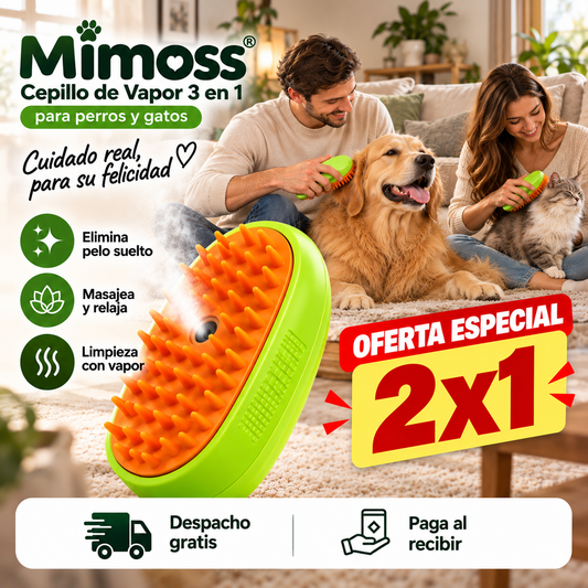 Mimoss - Cepillo Vapor Mascotas